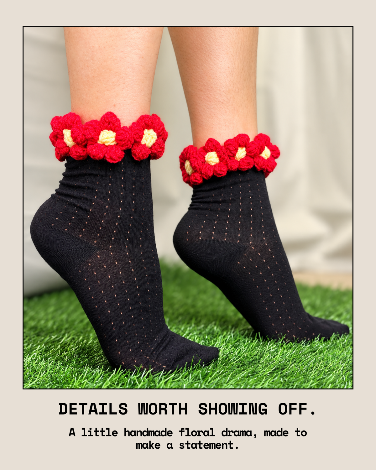 PETAL EDIT CHERRY SET OF 4 SOCKS