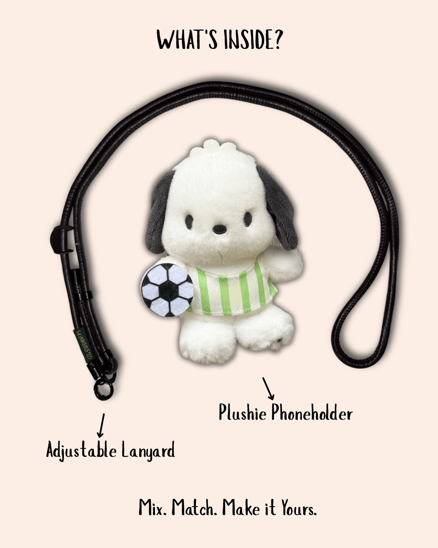 POCHACCO-GREEN - ADJUSTABLE BLACK LEATHER