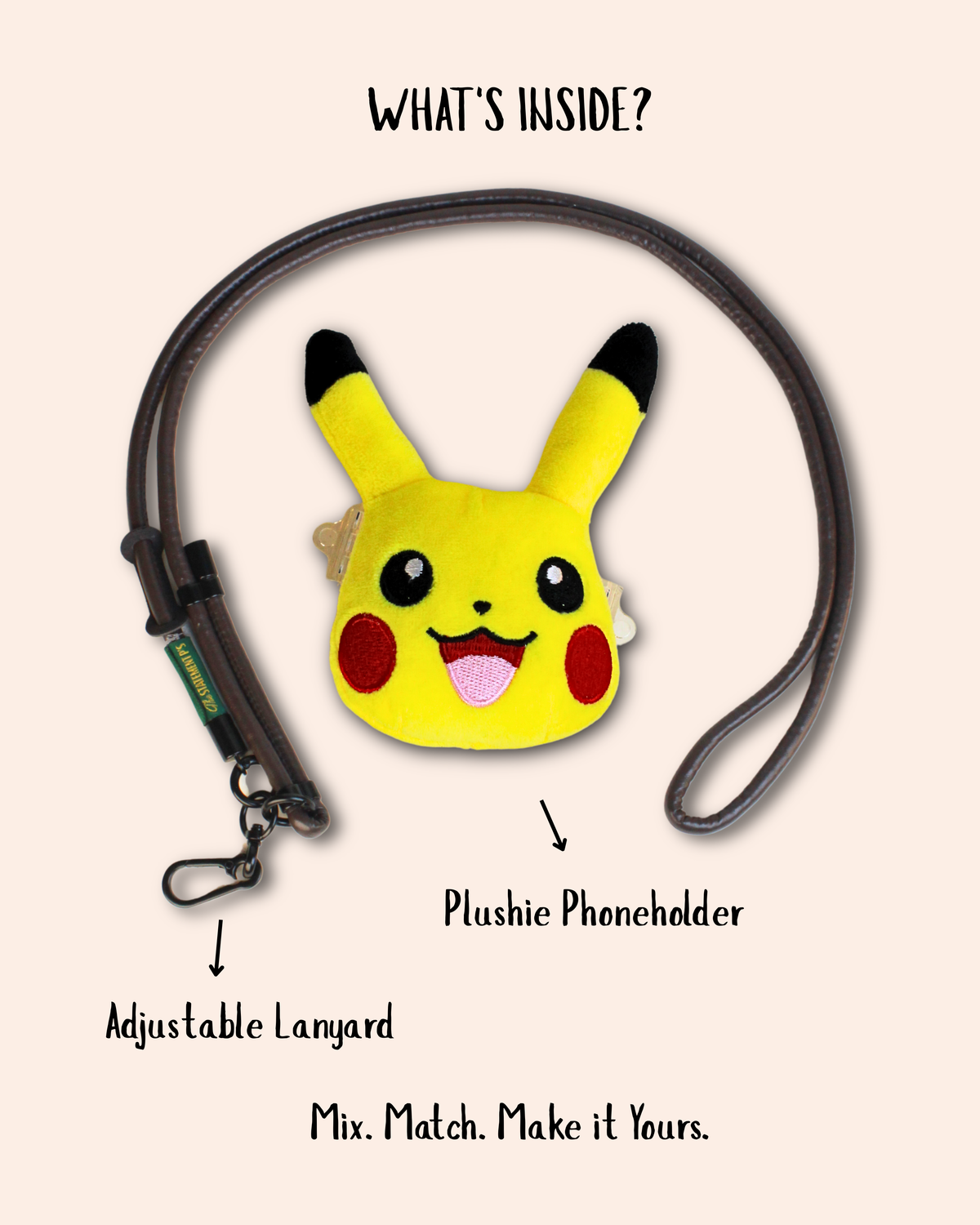 PIKACHU - ADJUSTABLE BROWN LEATHER