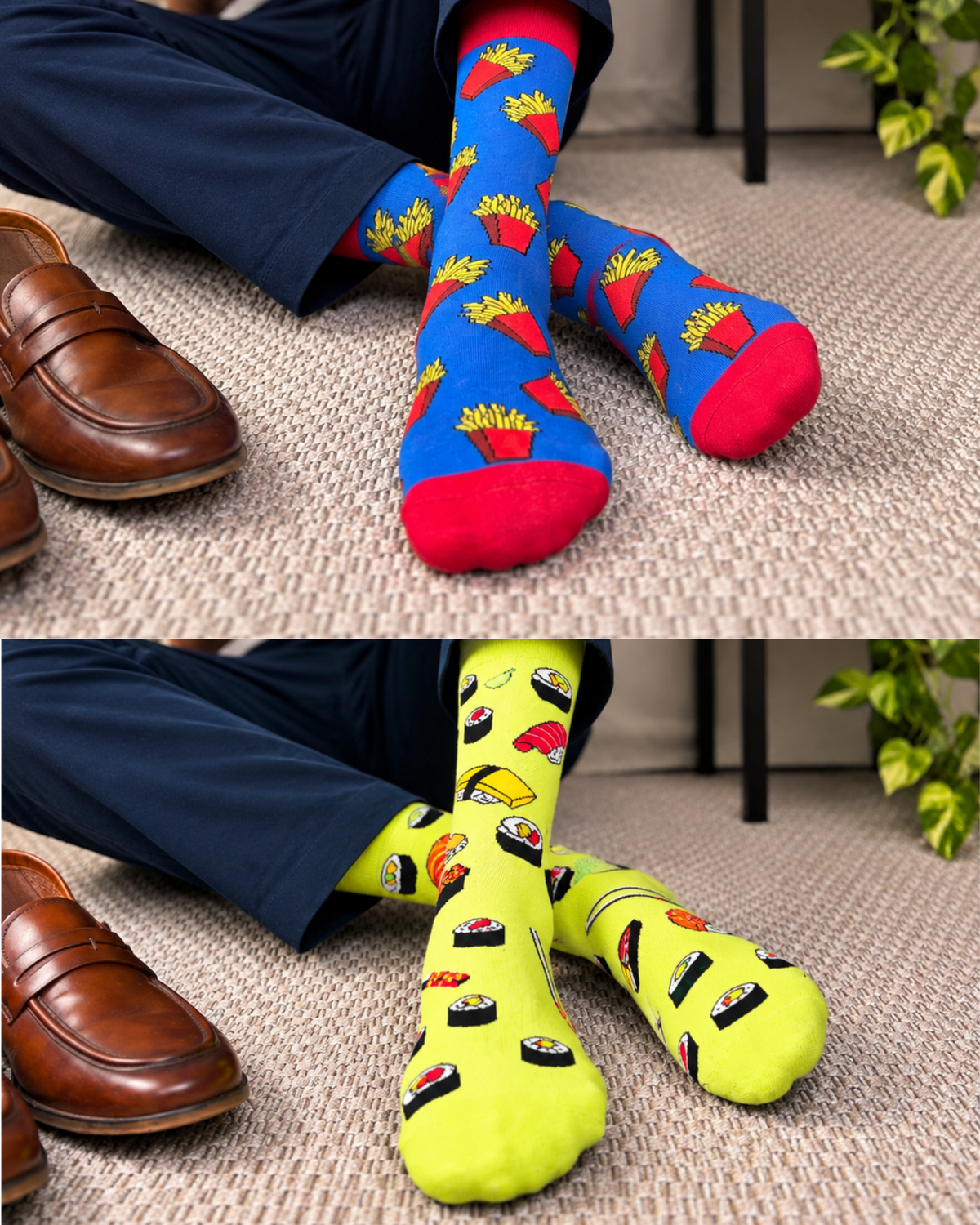 ALL SORTS SET OF 6 MEN SOCKS