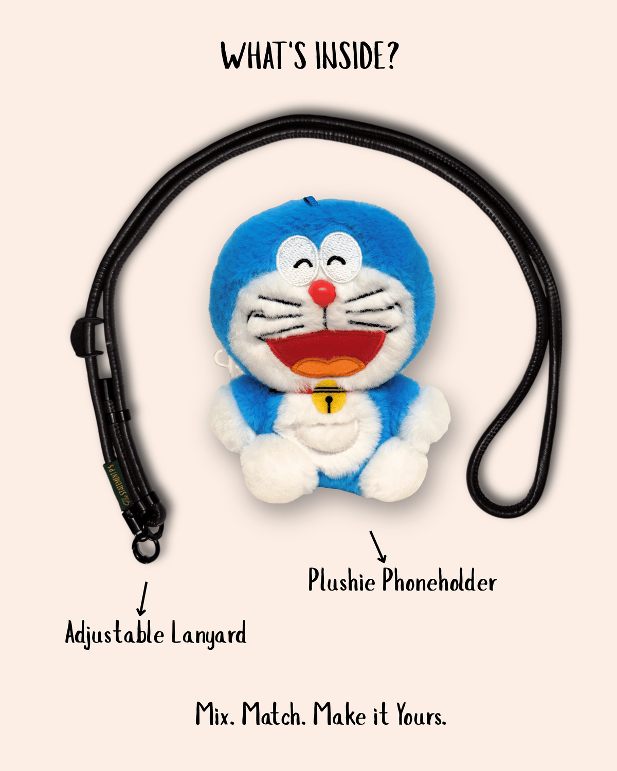 DORAEMON - ADJUSTABLE BLACK LEATHER