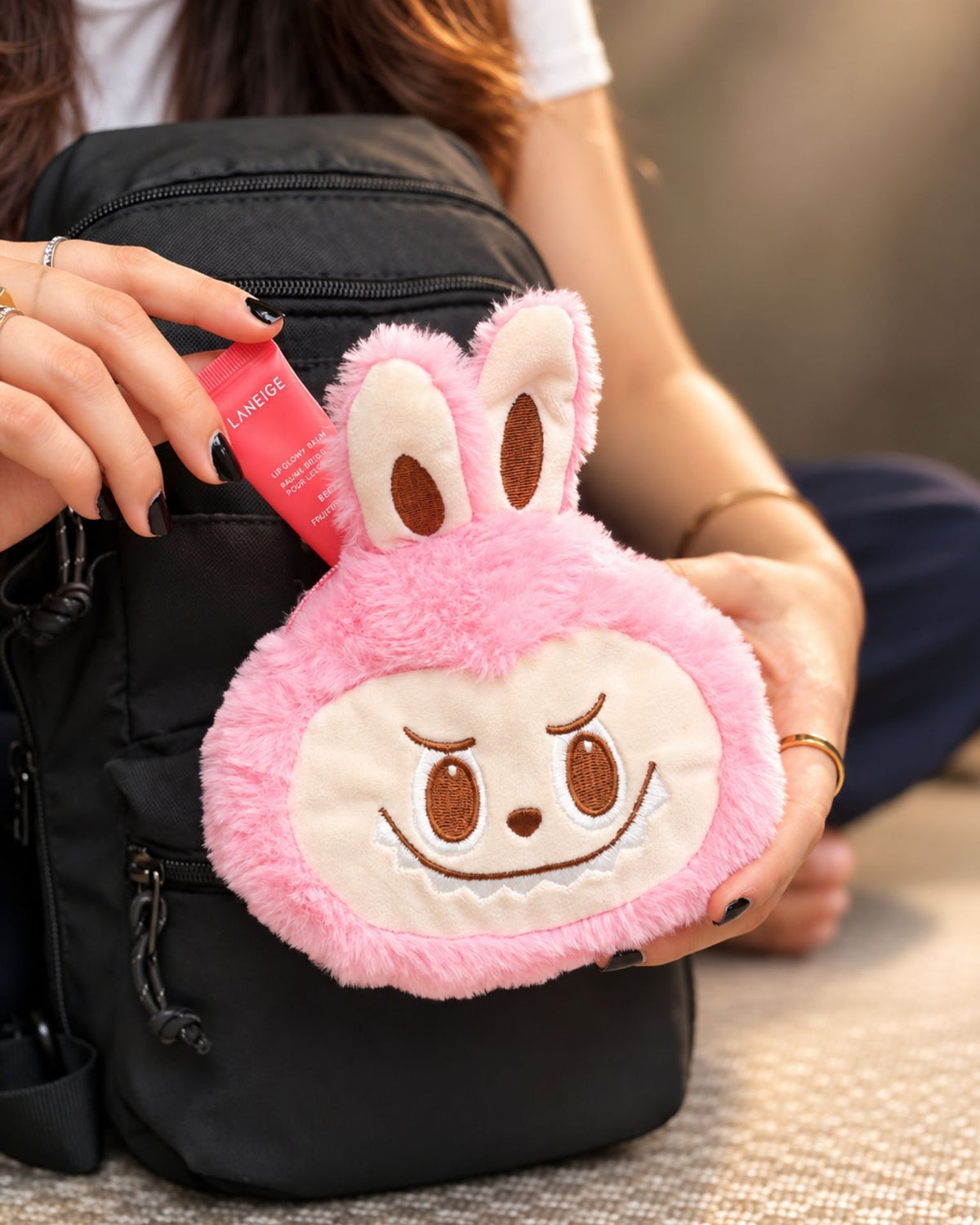 LABUBU FLAMINGO BROWN