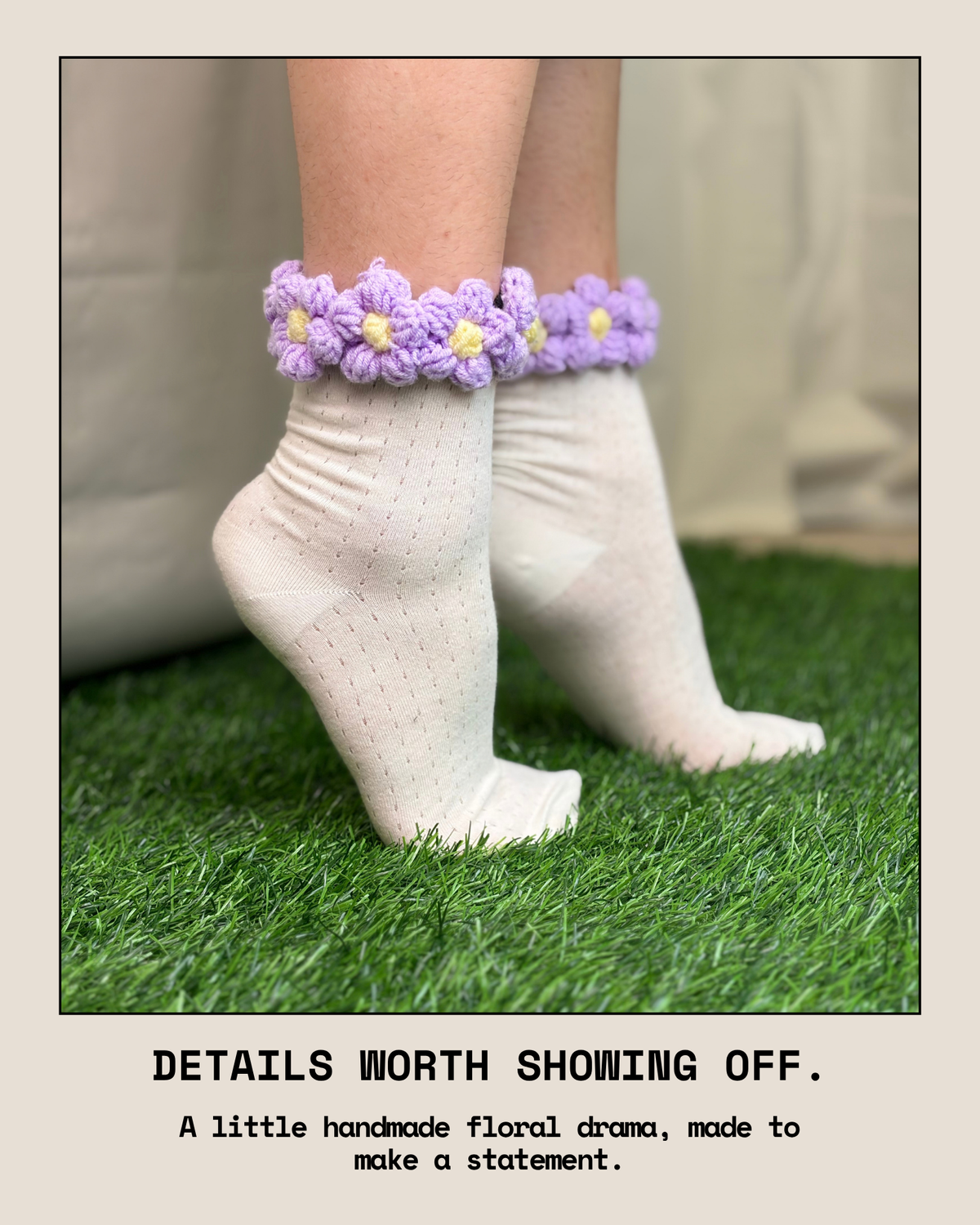 PETAL EDIT LAVENDER SET OF 4 SOCKS