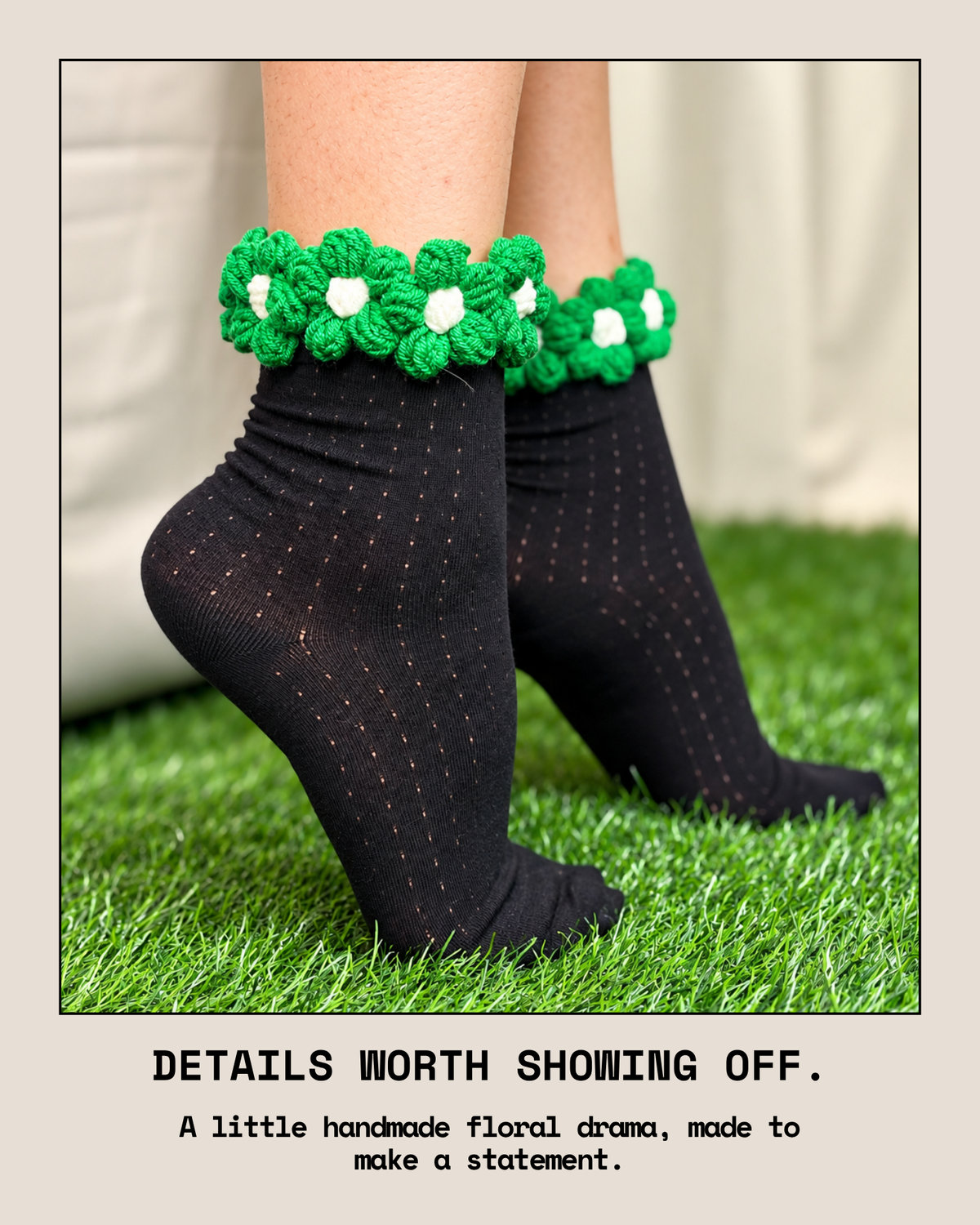 PETAL EDIT LEAF SET OF 4 SOCKS