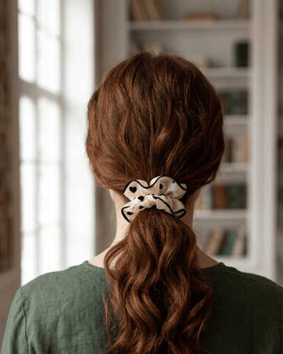 SATIN SCRUNCHIE-HEARTS
