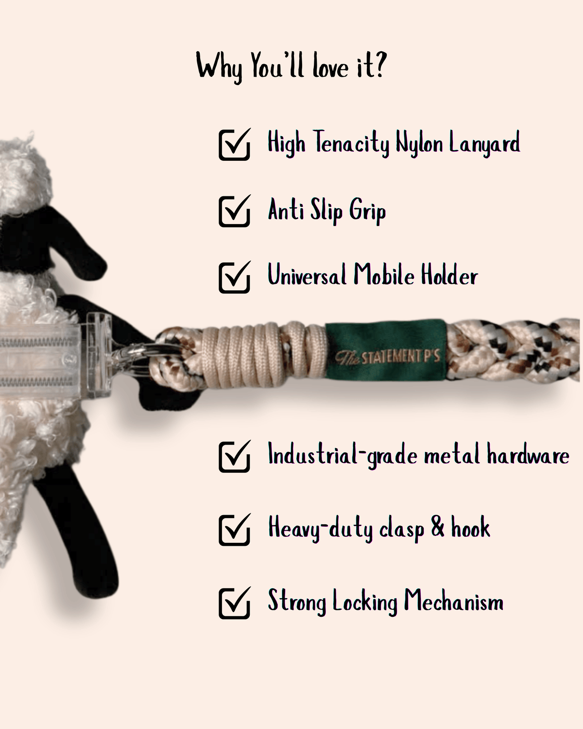 SHAUN THE SHEEP - ADJUSTABLE BLACK LEATHER