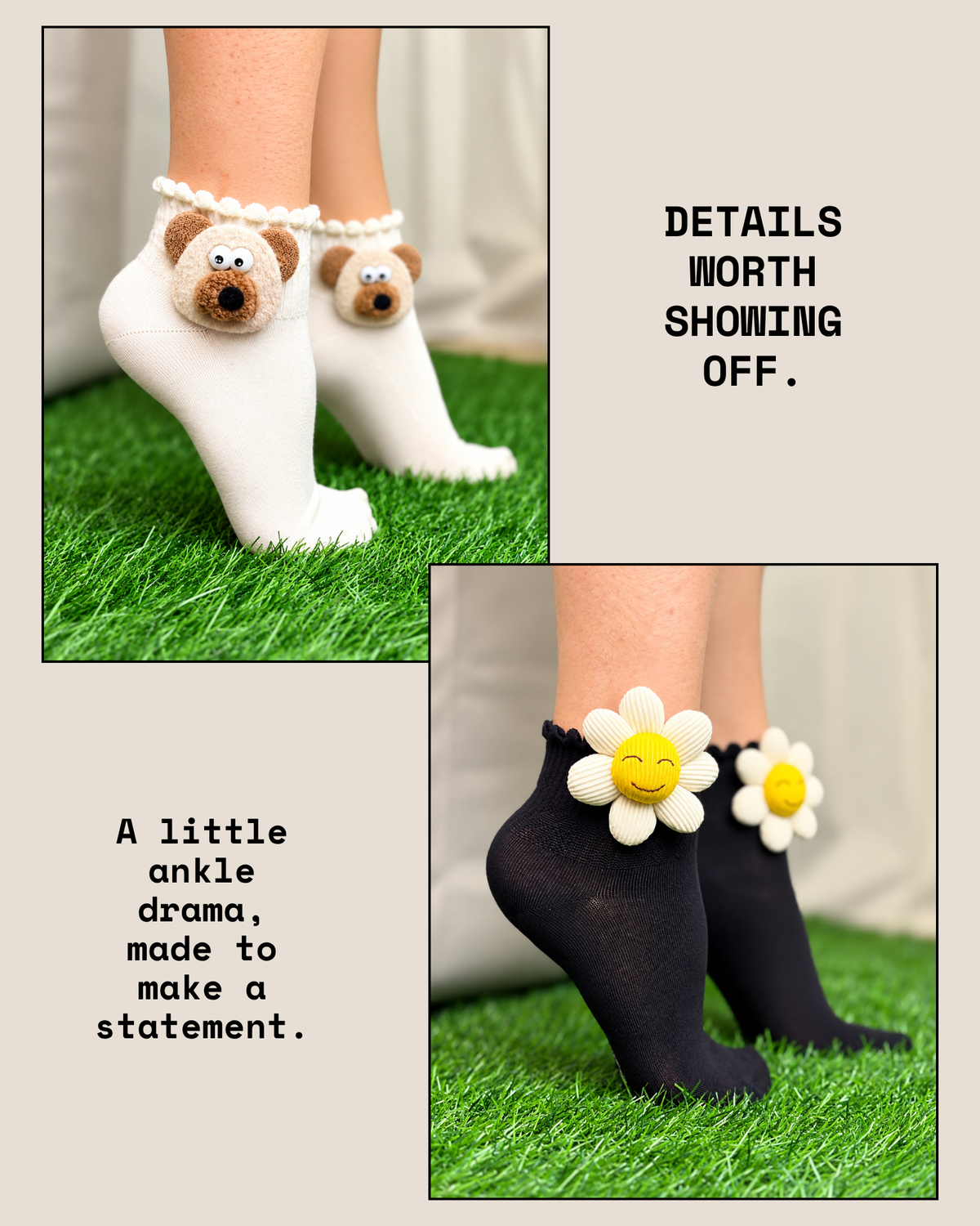 LITTLE RAY OF JOY SET OF 5 SOCKS