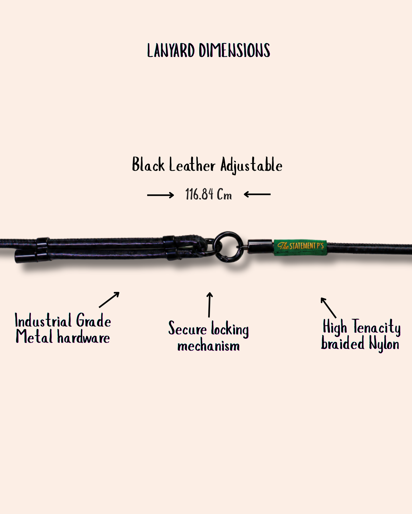 NIBBLES - ADJUSTABLE BLACK LEATHER
