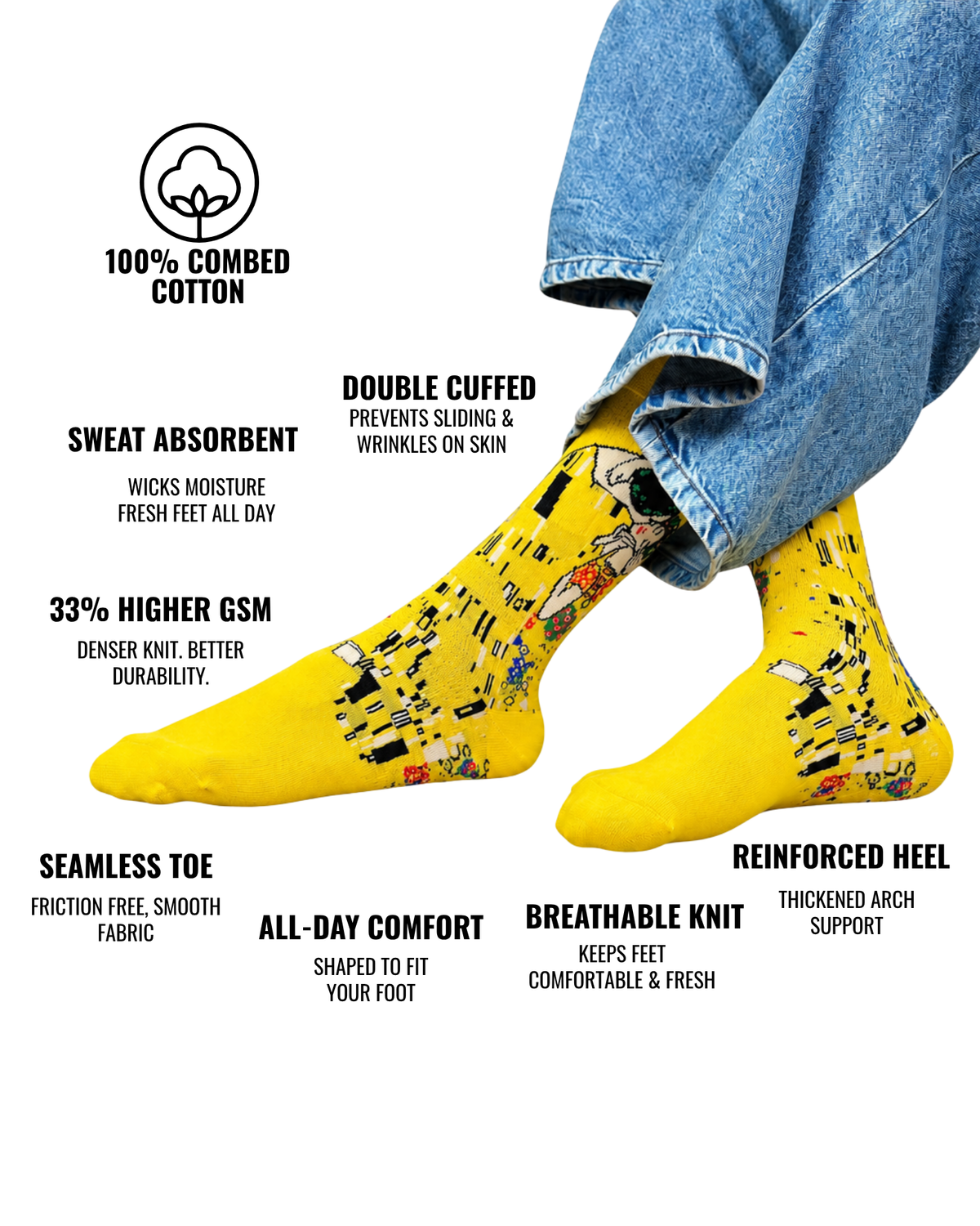 MOOD BOARD SET OF 6 MEN SOCKS