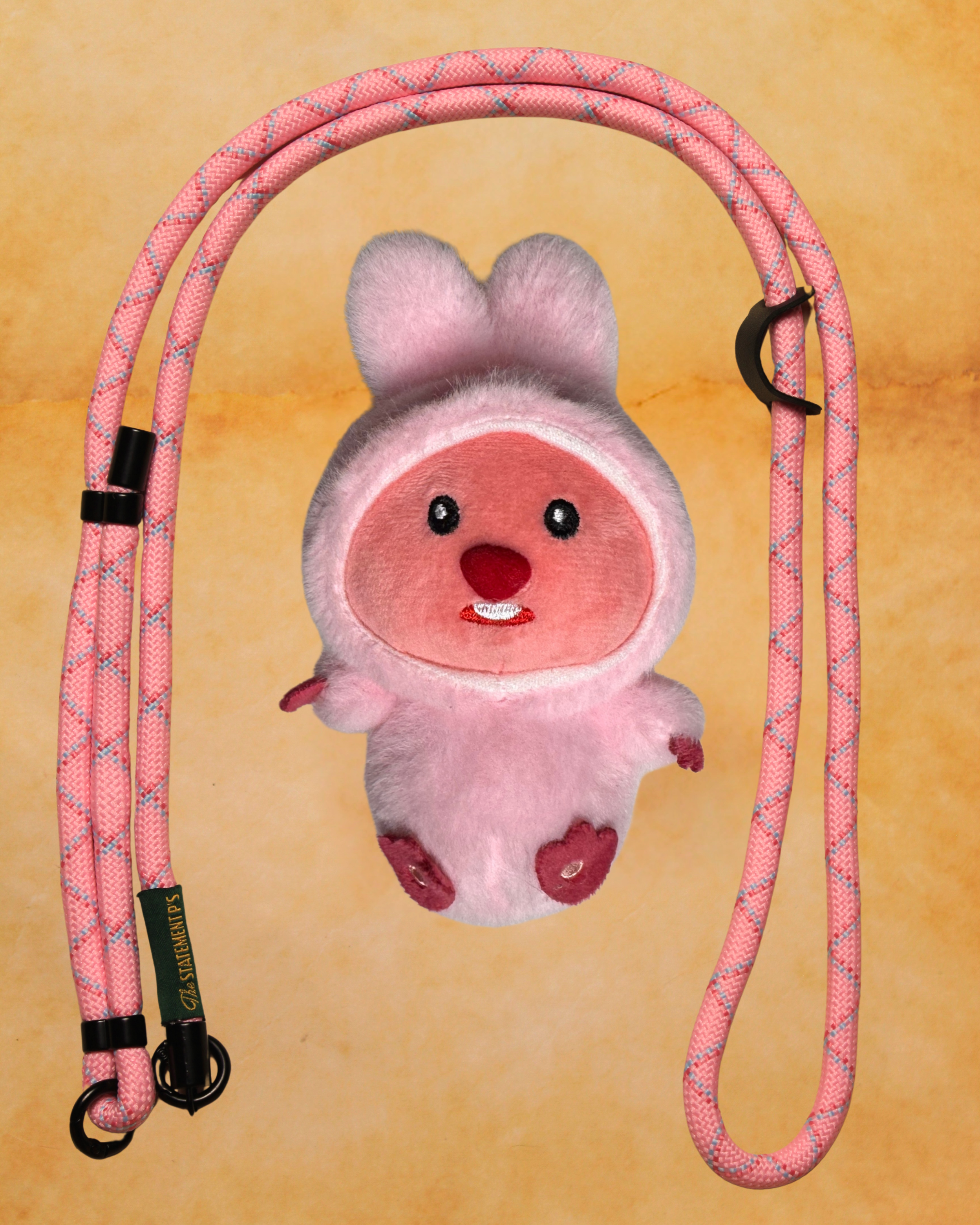 Pink Beaver-Bunny with Lanyard (New Drop)