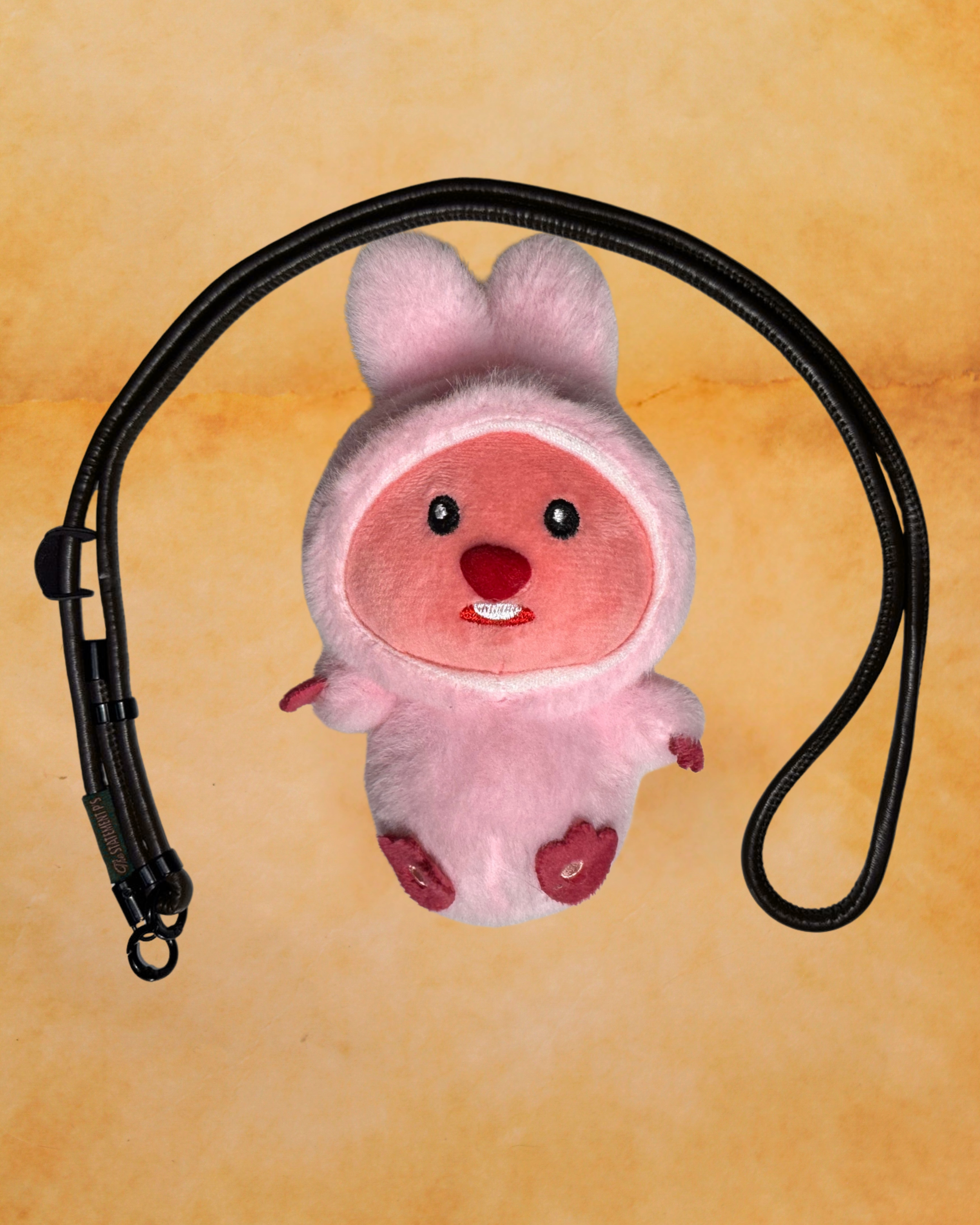 Pink Beaver-Bunny with Lanyard (New Drop)