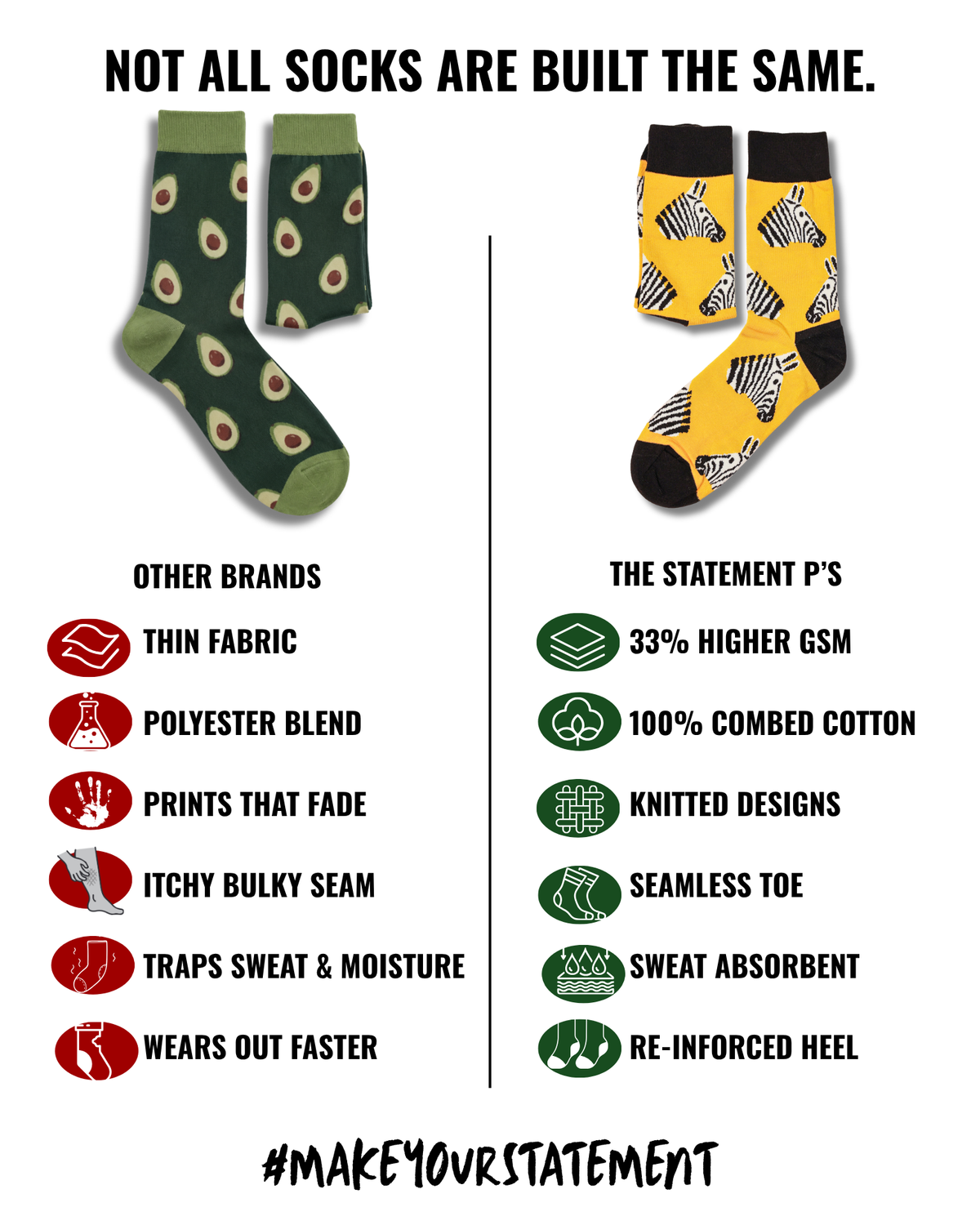 ODD HERD SET OF 2 MEN SOCKS