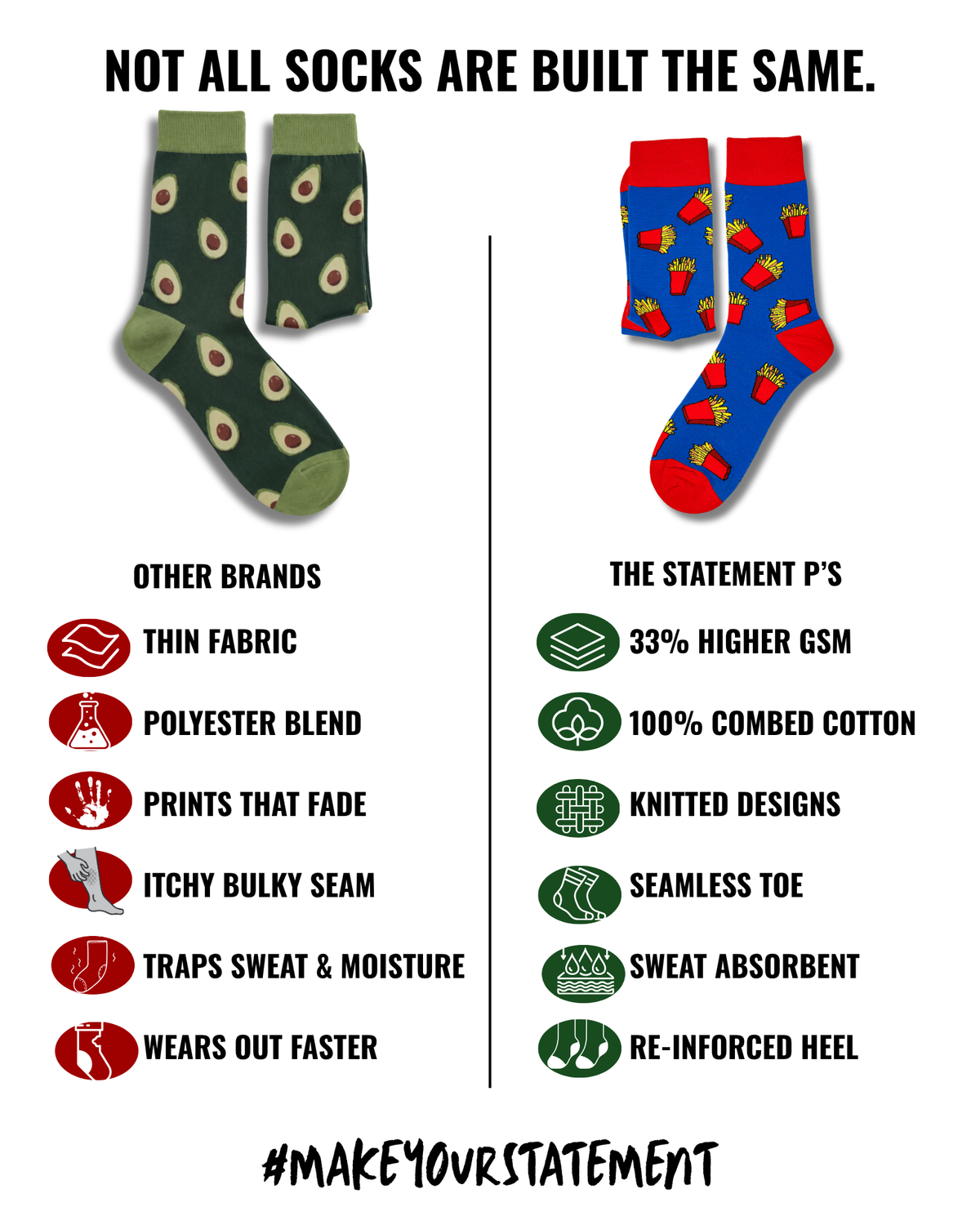 HAPPY-HOUR SET OF 2 MEN SOCKS