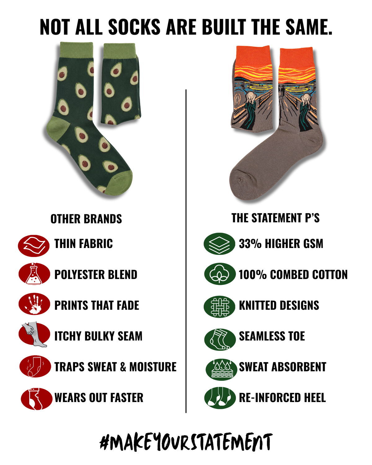 MAIN CHARACTER SET OF 6 MEN SOCKS