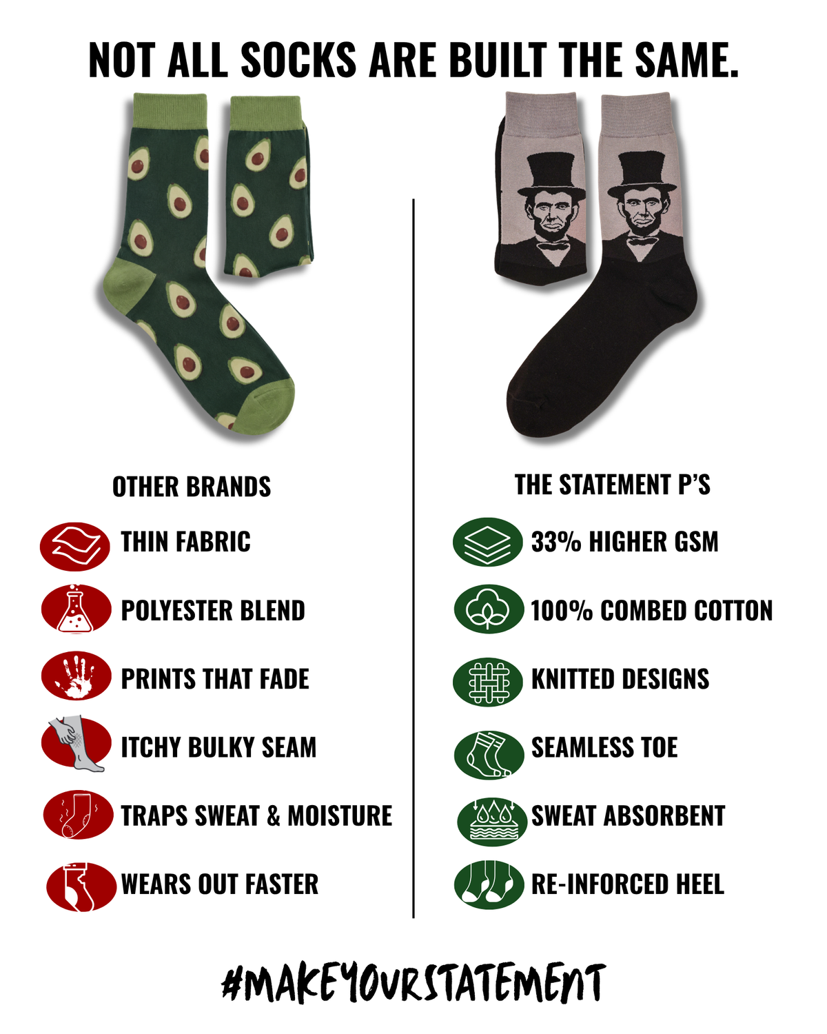 FEELINGS DEPT SET OF 4 MEN SOCKS