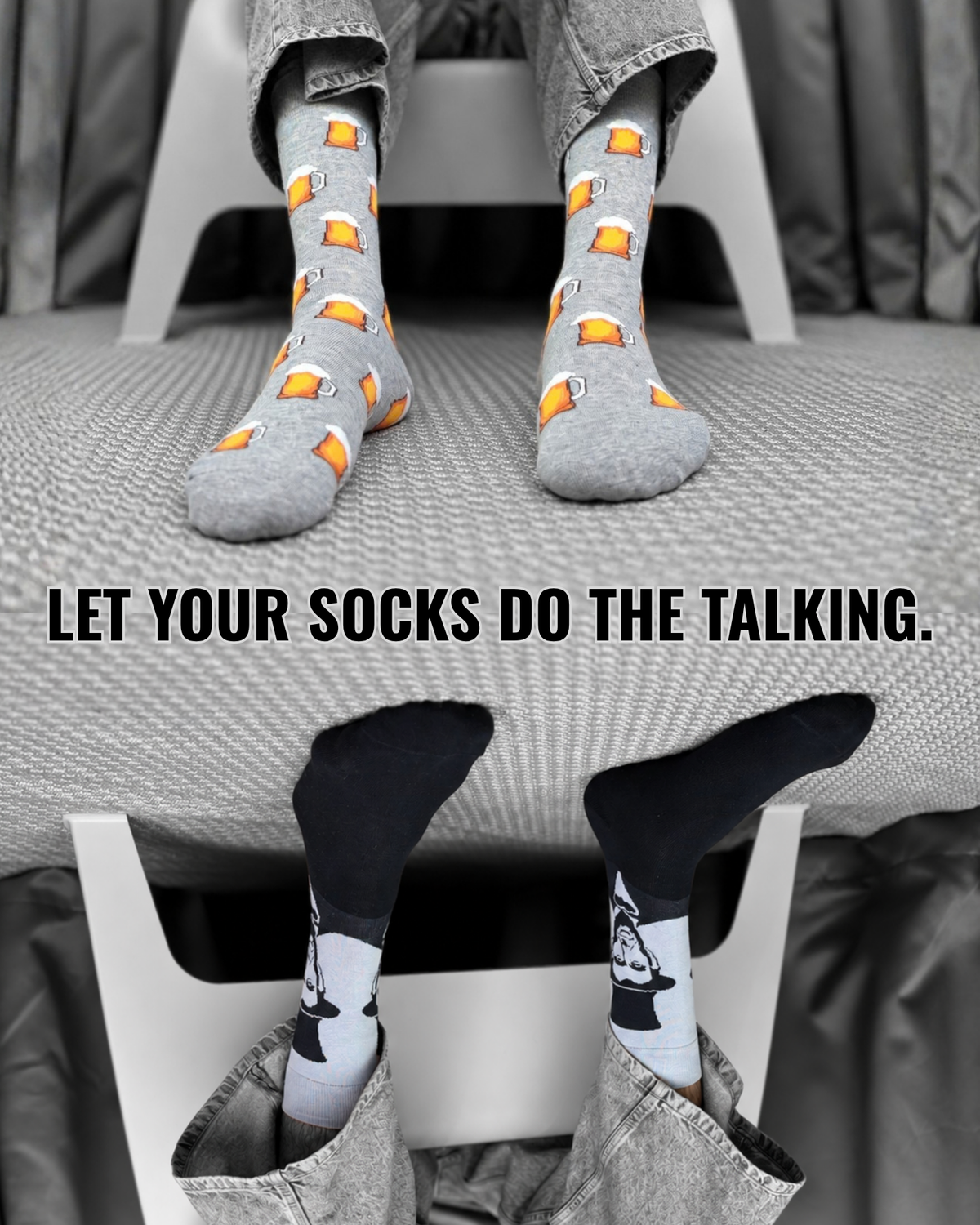 HONEST ALE SET OF 2 MEN SOCKS