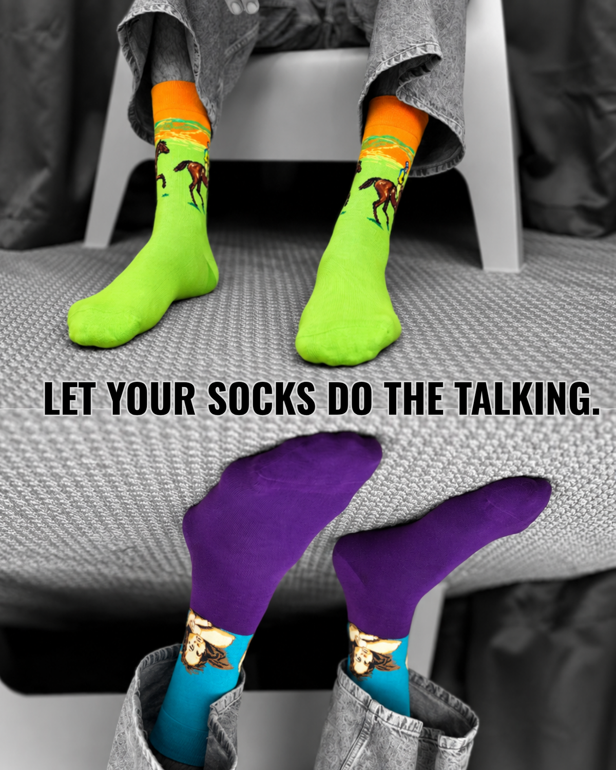 SMITTEN SET OF 2 MEN SOCKS