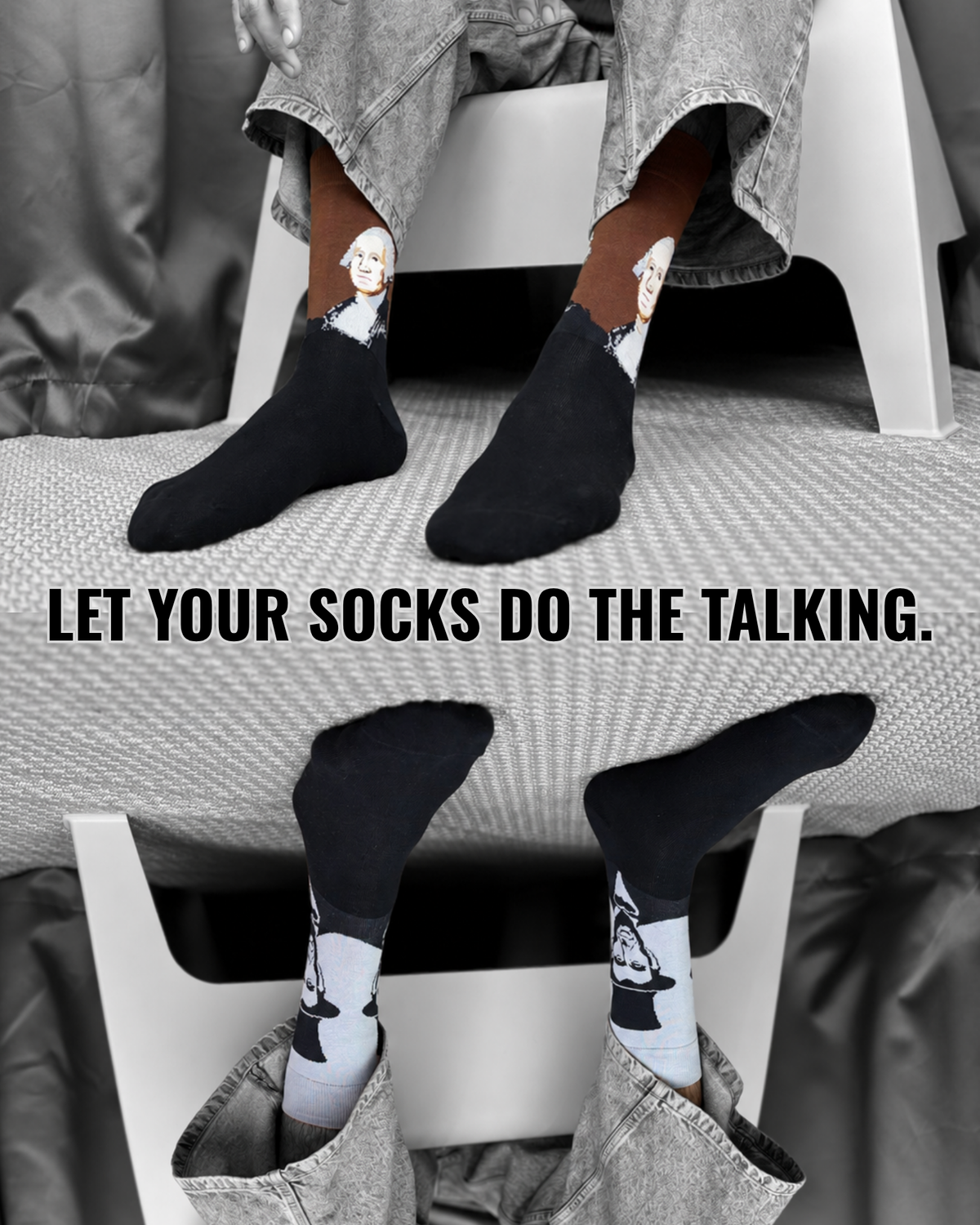 LOS PRESIDENTES SET OF 2 MEN SOCKS