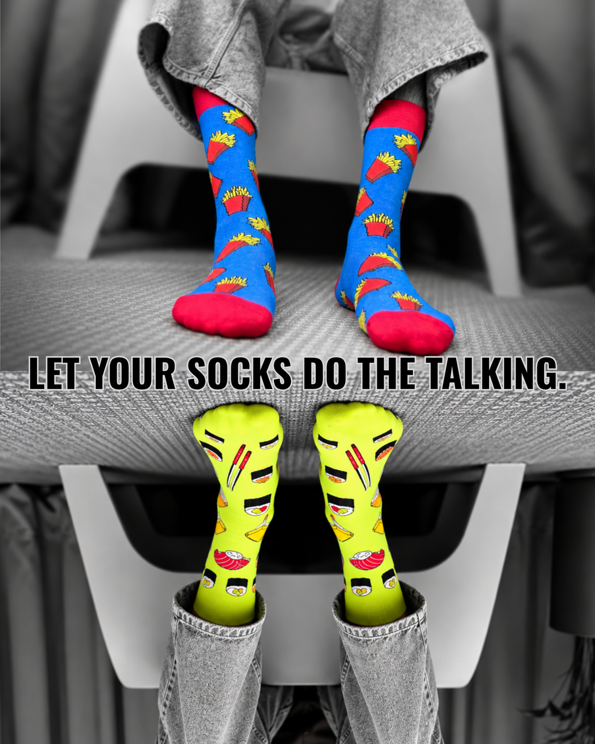 CRAVINGS SET OF 2 MEN SOCKS