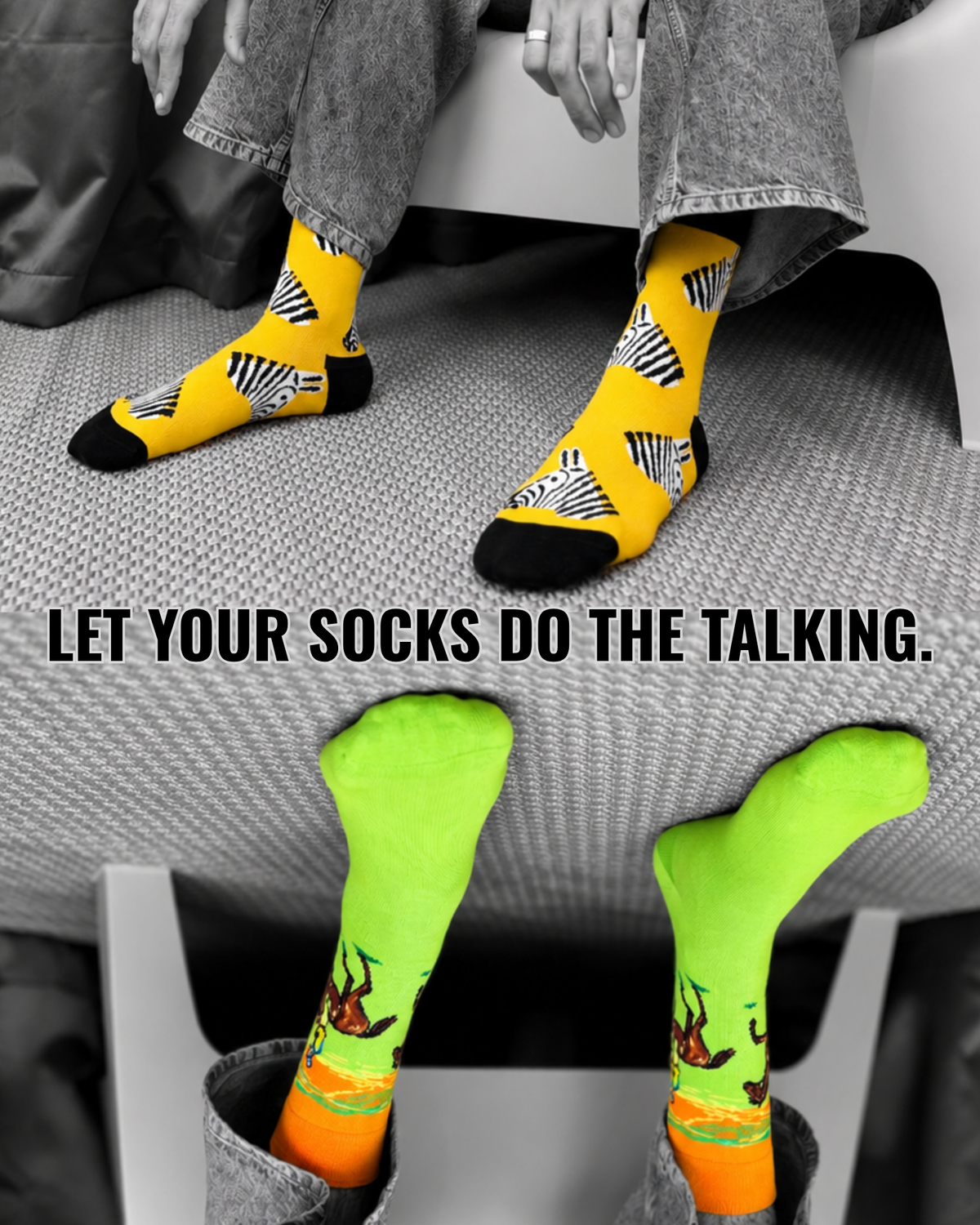 ODD HERD SET OF 2 MEN SOCKS