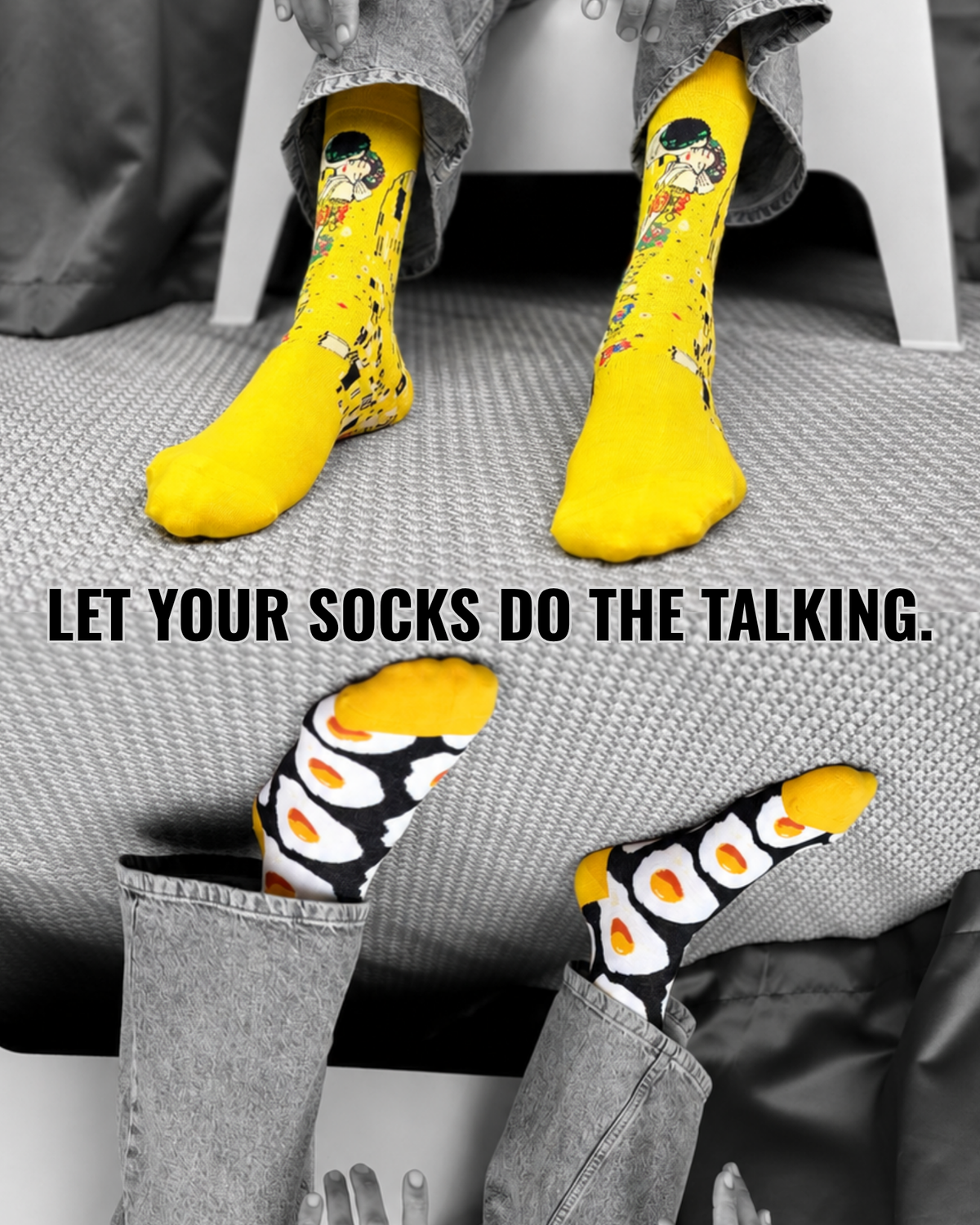 CRACKED 4 U SET OF 2 MEN SOCKS