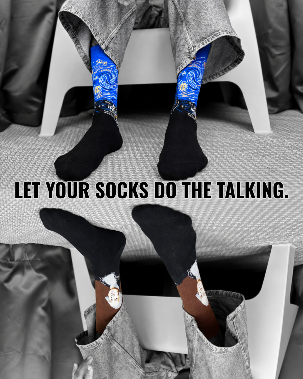 LINCOLN'S SKY SET OF 2 MEN SOCKS
