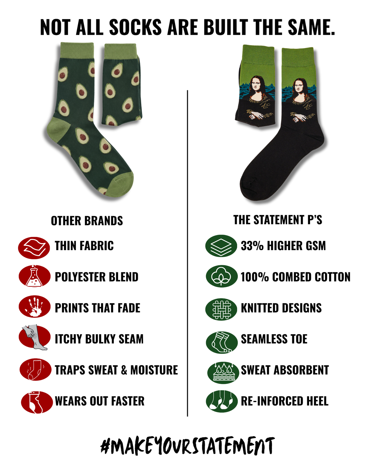 ART ATTACK SET OF 4 MEN SOCKS