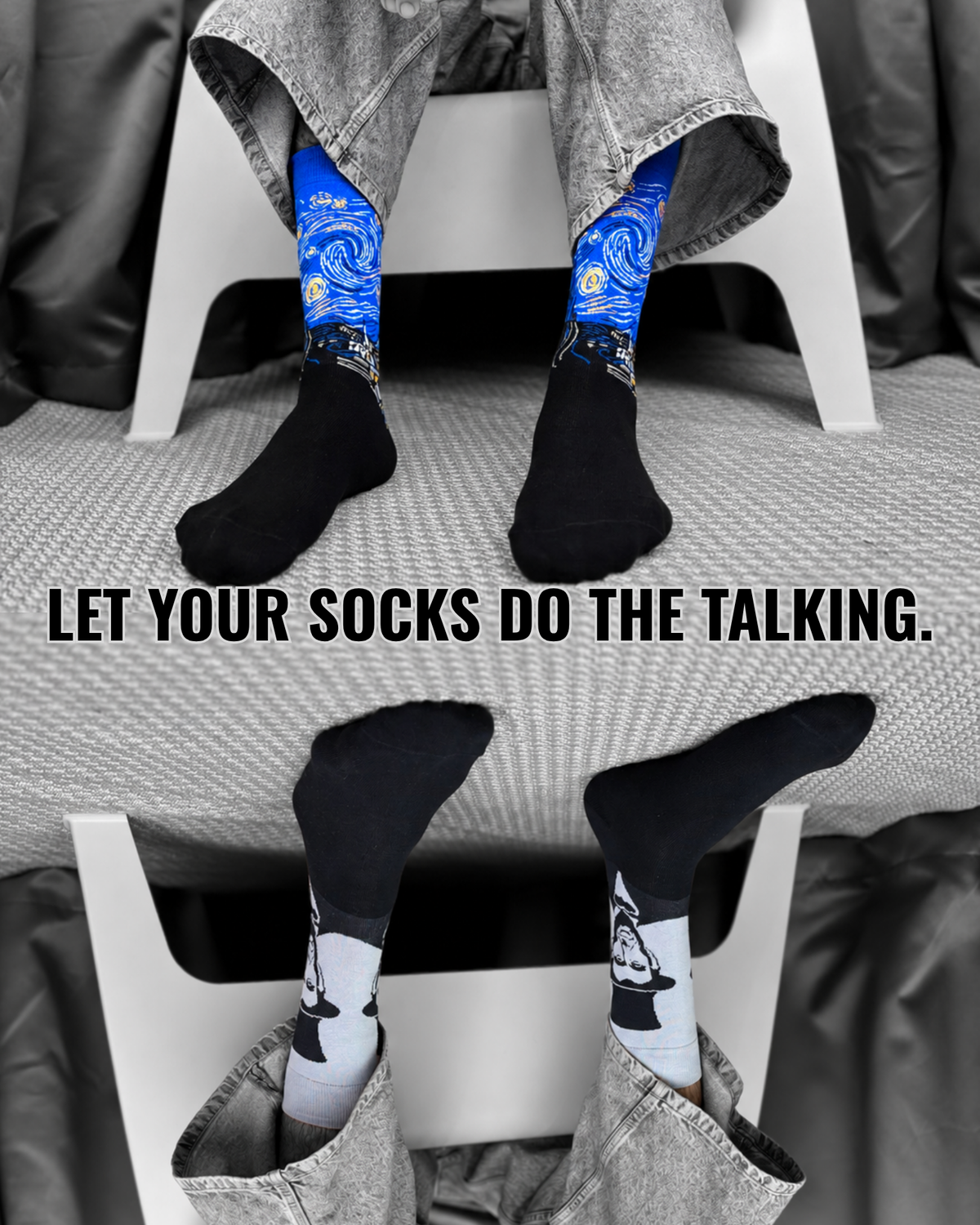 FOUNDING NIGHTS SET OF 2 MEN SOCKS