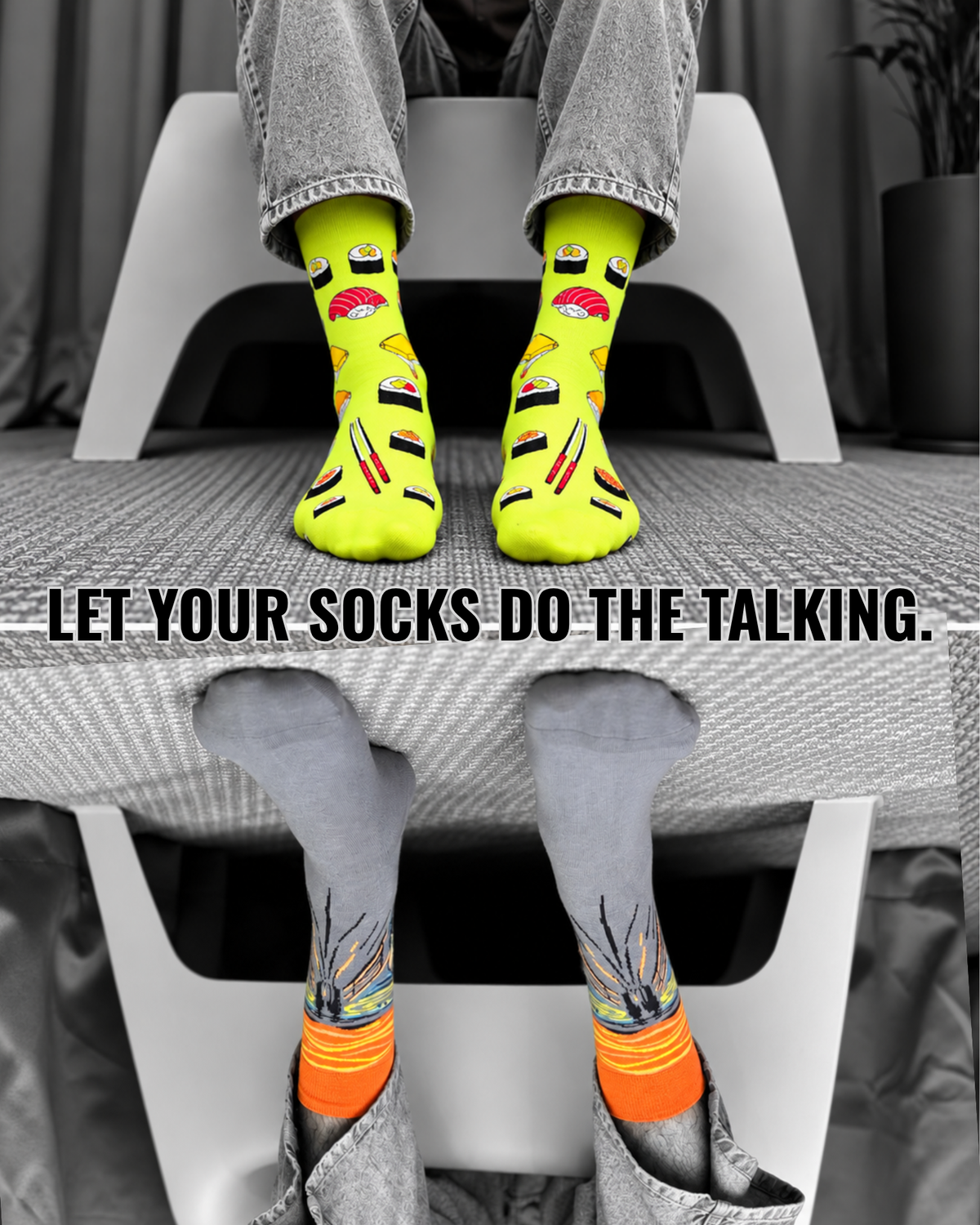 WASABI SHOCK SET OF 2 MEN SOCKS