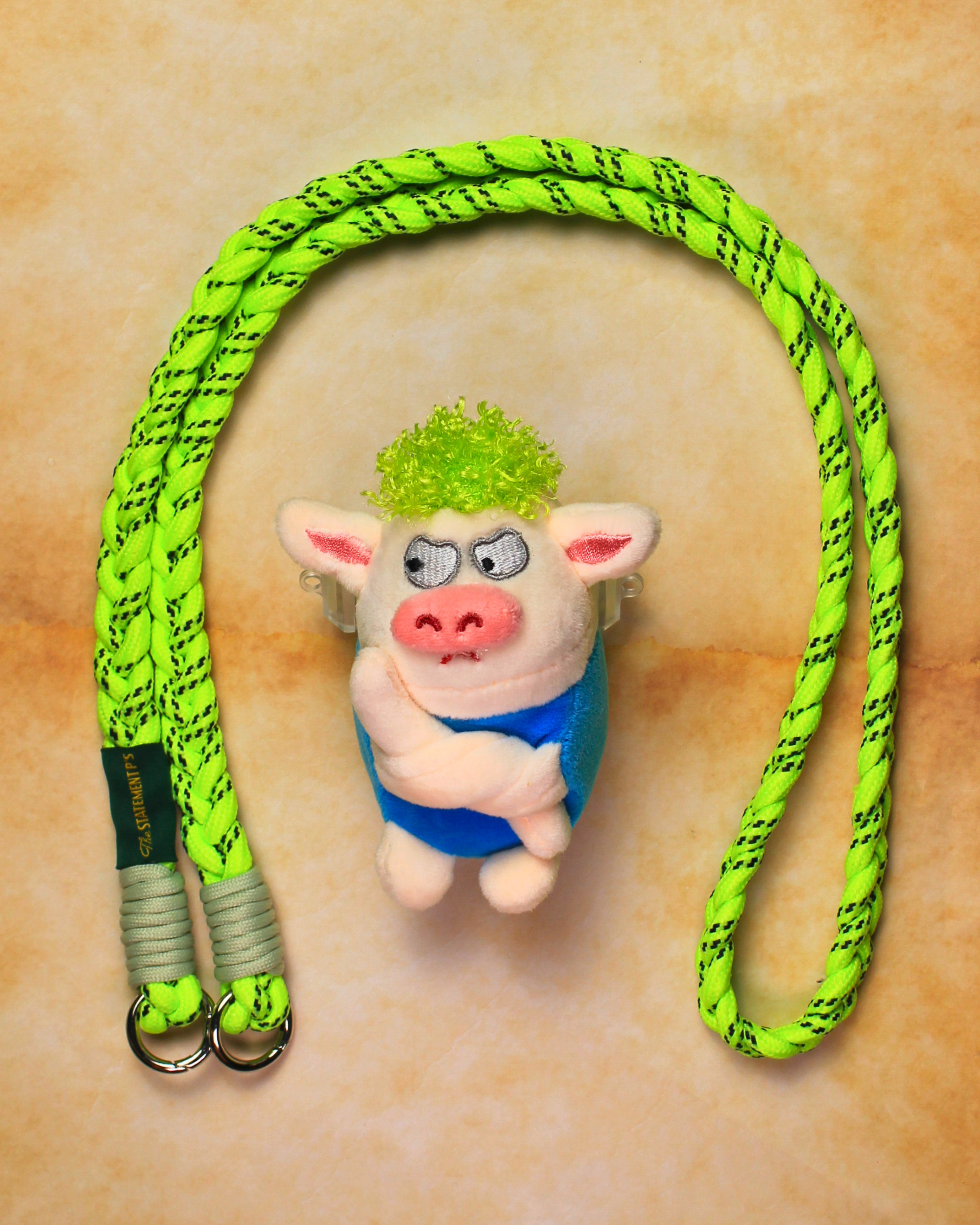 Grumpy Pig - Blue with Lanyard