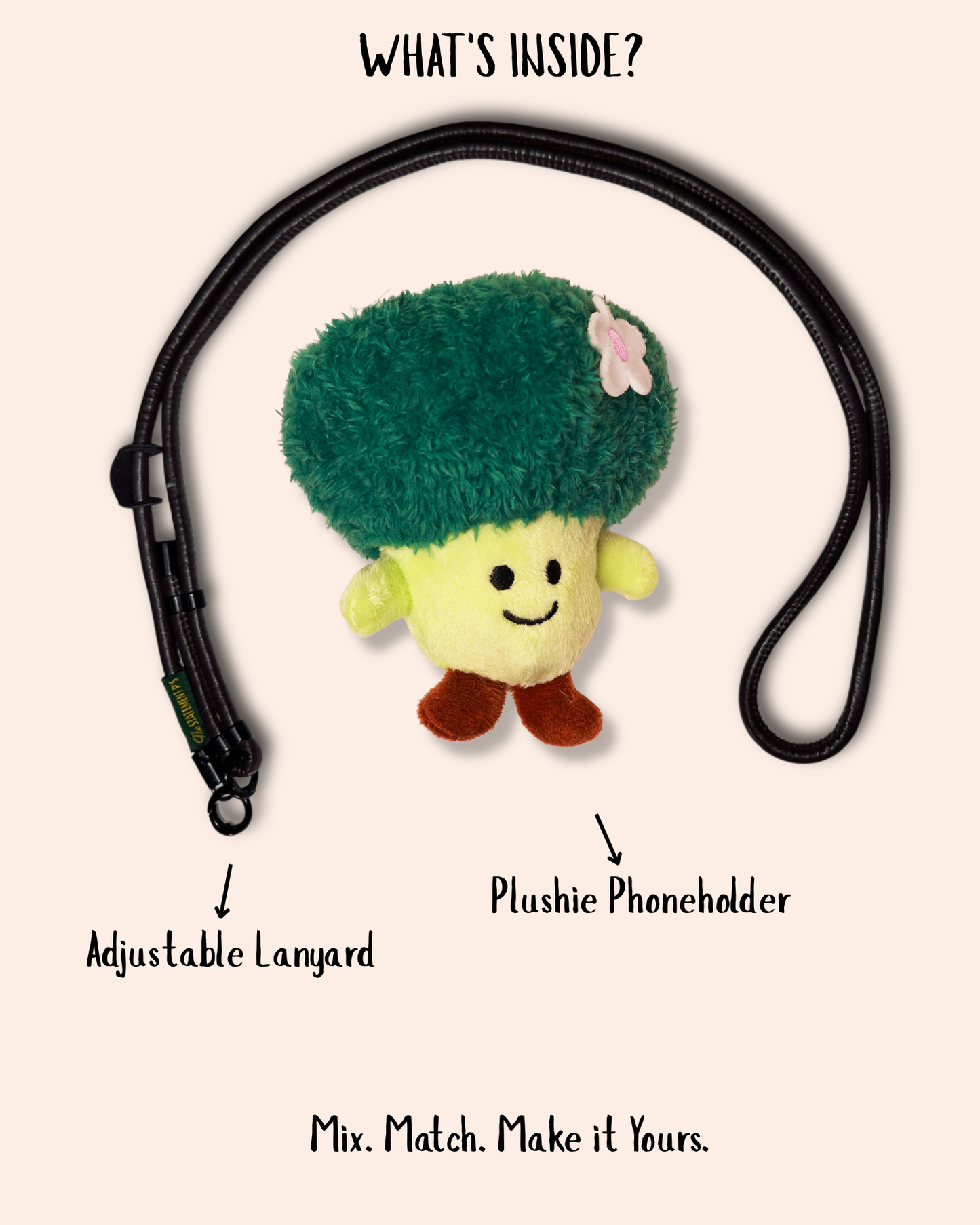 I HATE BROCCOLI - ADJUSTABLE BLACK LEATHER