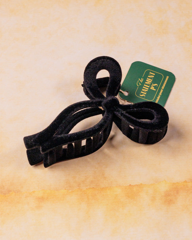 Velvet Bow - Black