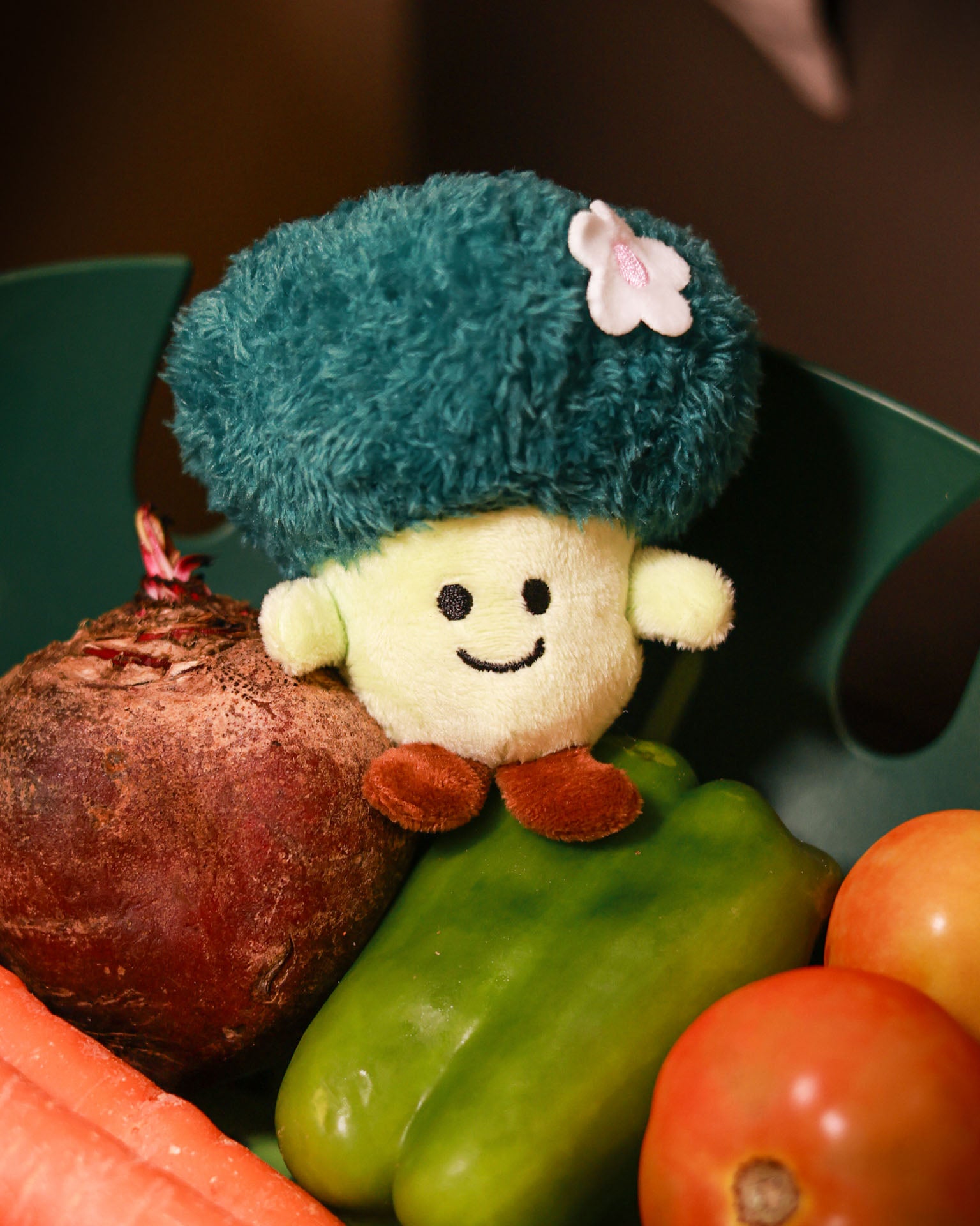 The Broc n Roll! plush lanyard for phone â€“ soft Broccoli charm, quirky phone accessory