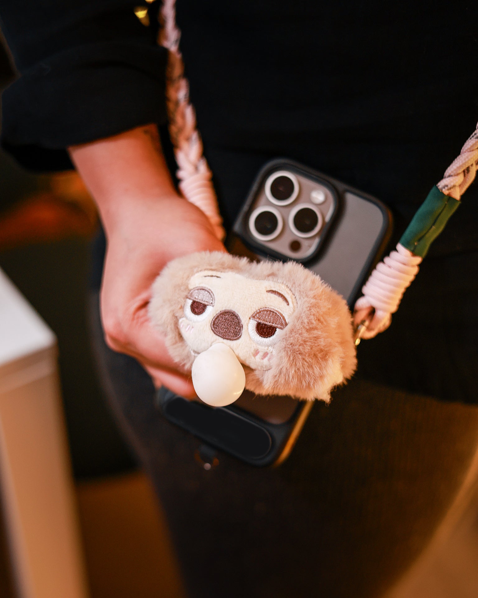 The Flash plush lanyard for phone â€“ soft Zootopia charm, quirky phone accessory