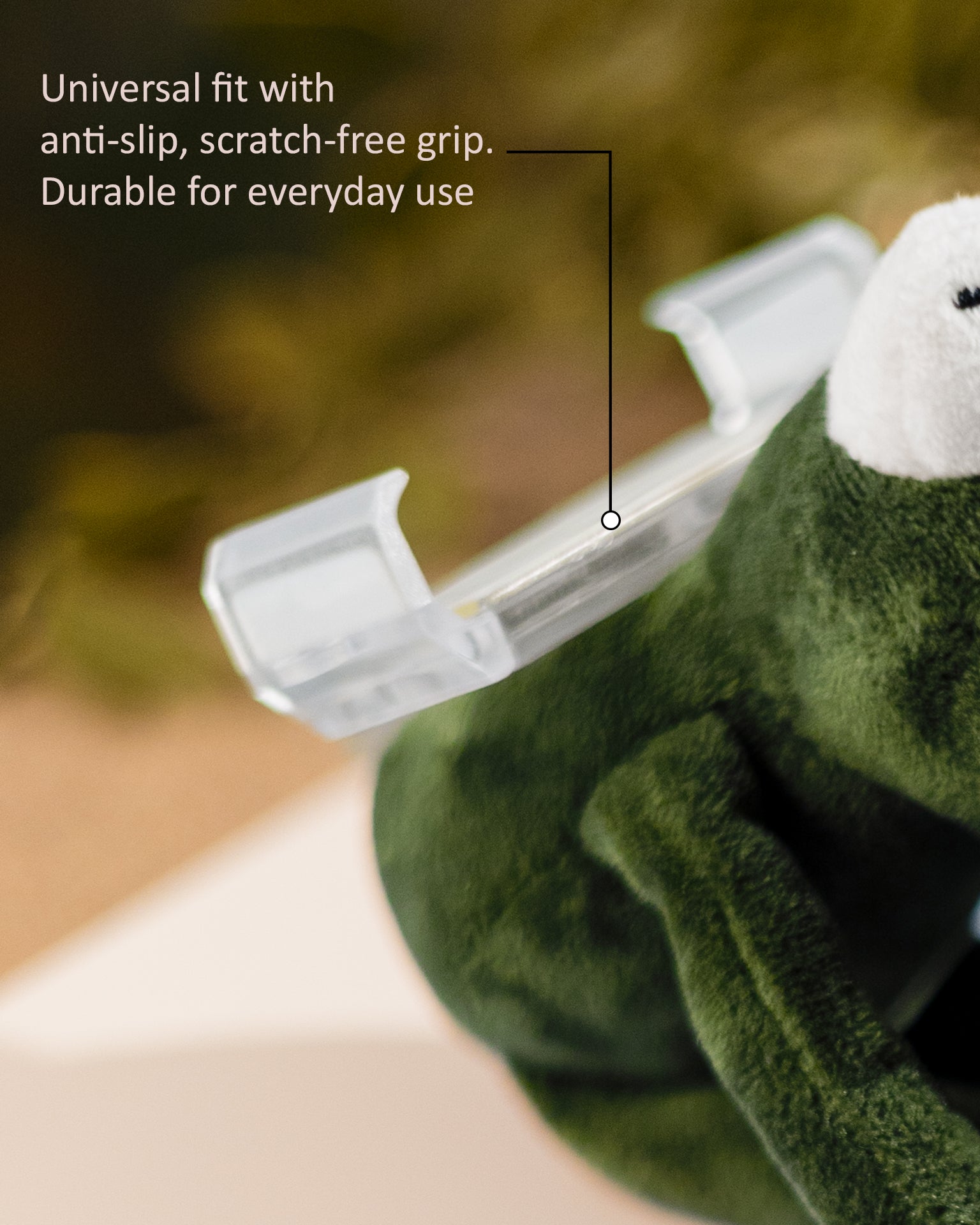 The Bandit-1 plush lanyard for phone â€“ soft Raccoon charm, quirky phone accessory