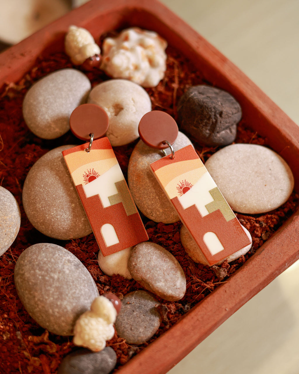 Las Vegas | Handmade Resin Drop Earrings – Lightweight Statement Danglers Inspired by Everyday Icons