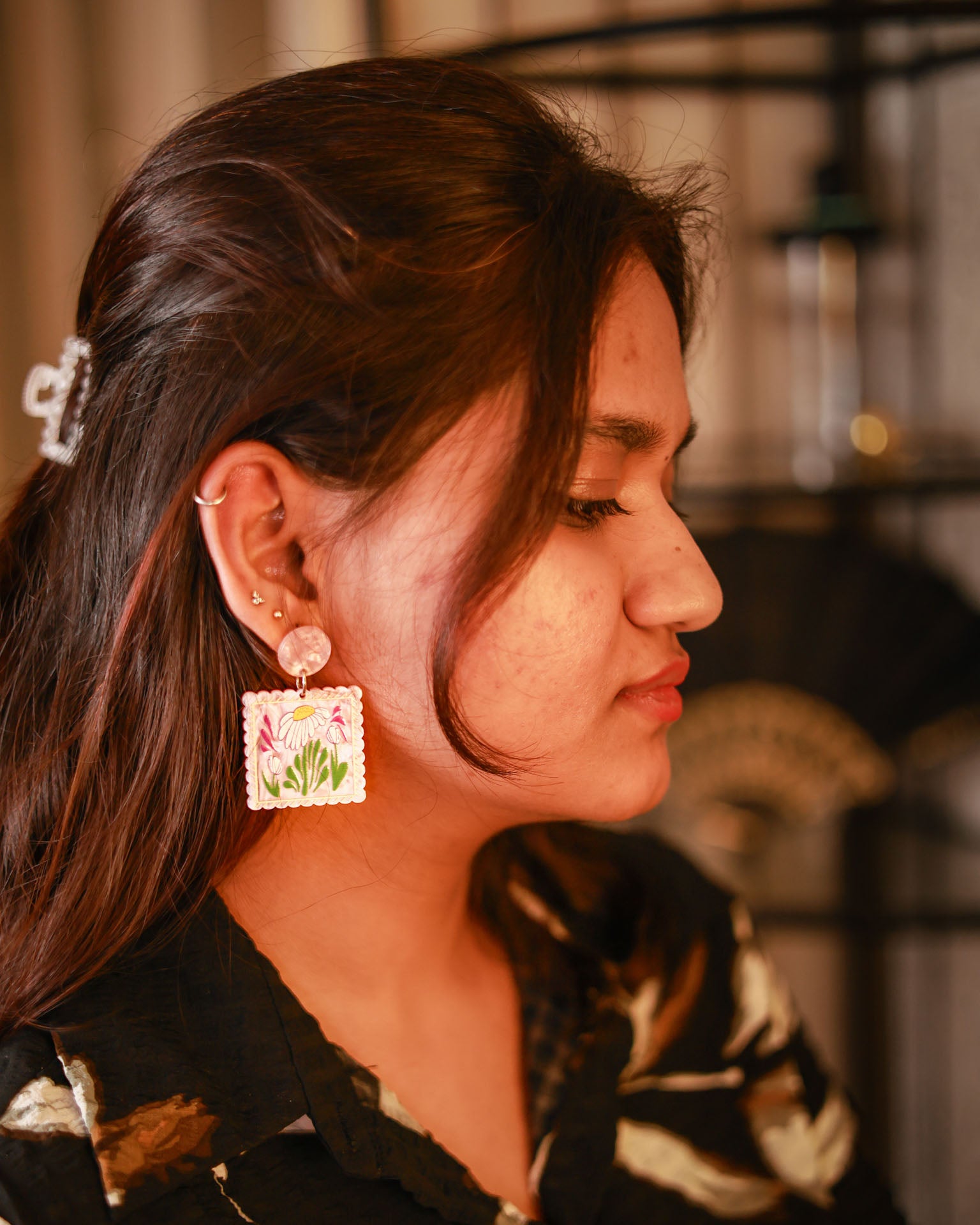 Provence | Handmade Resin Drop Earrings – Lightweight Statement Danglers Inspired by Iconic Spots