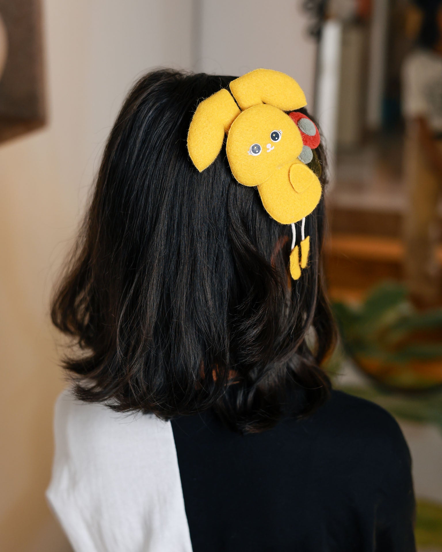 Cute Buttons - Yellow - Curated collection of 3
